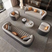 Ensemble canapé et lit de luxe italien élégant pour hall d'hôtel haut de gamme, bureau et réception d'appartement de petite taille, idéal pour les espaces professionnels ou de repos