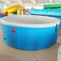 Familienfreundlicher Langer Runder PVC Aufblasbarer Pool Kinder-Spa Baby-Pool für Schwimmbad im Garten