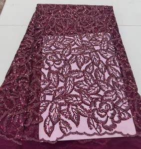 Nuovi Articoli per il Capodanno 2026: Bellissimo Tessuto in Pizzo Francese <span class=keywords><strong>con</strong></span> Paillettes per Abiti e <span class=keywords><strong>Tende</strong></span> - Product Image 2