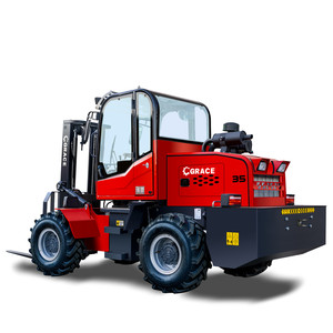 Chariot élévateur tout-terrain diesel 4x4 robuste de 3,5 tonnes pour chantier et ferme - Product Image 1