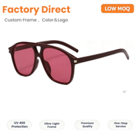 Lunettes de soleil rondes unisexes de haute qualité, monture intégrale, verres PC, protection UV400, couleur verte, élégantes, confortables, durables, pour un usage quotidien
