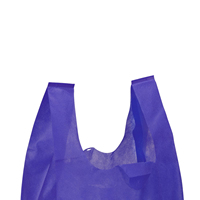 Sac fourre-tout réutilisable écologique en non-tissé pour supermarché, type T-shirt, vente en gros à bas prix