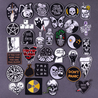 Punk Magic Ball fer sur patchs brodés pour vêtements en gros personnalisé bricolage personnalité appliques patchs