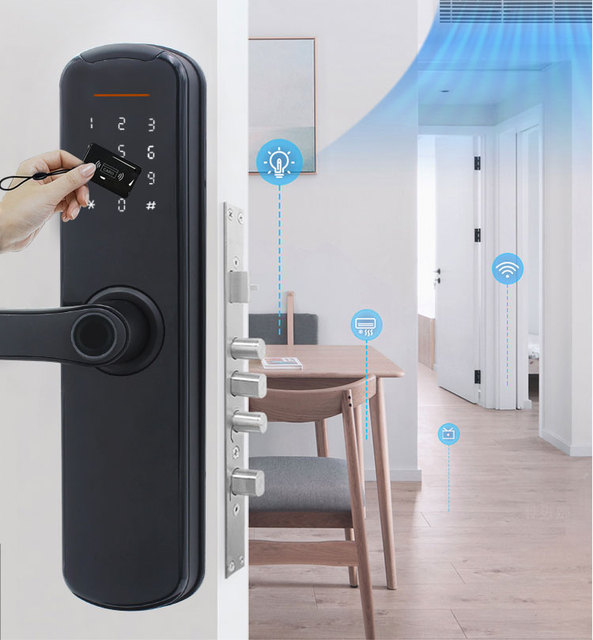 High Quality Cheap Electronic Smart Handle Door Lock System Hotel Lock with Tthotel Ttlock
