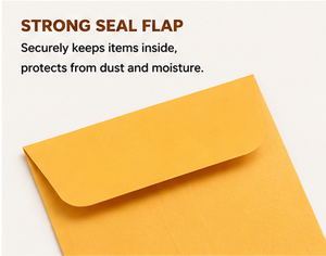 Kraft <b>Window</b> Mailing Envelope Self <b>Seal</b> Catalog Mailer 2.25 x 3.5 Inch Business Shipping Envelope - Product Image 6