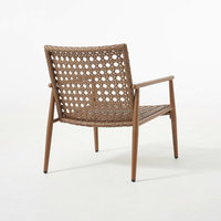 Chaise de loisirs en rotin brun de qualité supérieure - Design contemporain et élégant pour balcon extérieur, parc, villa et espaces intérieurs