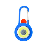 Lampe à clé LED multifonctionnelle, mousqueton extérieur, lampe torche mini COB IP20, interrupteur à pression, portable, pêche nocturne, petite lampe suspendue