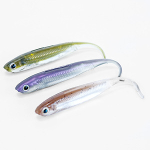 Selco Isca Macia <span class=keywords><strong>Drop</strong></span> <span class=keywords><strong>Shot</strong></span> Rigs V Tail 8cm PVC Soft Fishing Lures Soft Swim Bait Shad Seabass River - Product Image 1