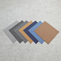 Offre Spéciale personnalisé commercial Nylon tapis bitume PVC verrouillage sol carrés tapis amovible épais hôtel bureau tapis carreaux