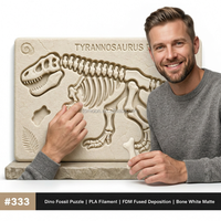 Puzzle d'excavation de fossile de dinosaure en PLA imprimé en 3D FDM, squelette de T-Rex, jouet éducatif pour enfants, OEM personnalisé
