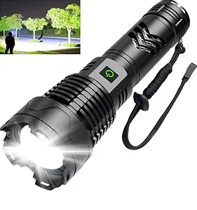 Taikoo Zoomable Tactical Self Camping Sports Outdoor Rechargeable Self Defense Torch Light Usb Flashlight