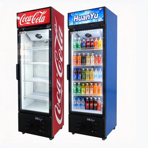Refrigerador Exhibidor de <span class=keywords><strong>Coca</strong></span>-<span class=keywords><strong>Cola</strong></span> con Puerta con Cerradura y Logotipo Personalizado Gratuito, Equipo de Refrigeración Comercial para Supermercados - Product Image 1