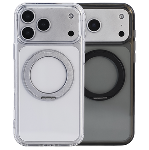 Coque de téléphone magnétique en TPU+PC, style Ins, pour 17 13 14 15 16 Pro Max, avec support rotatif à 360° - Product Image 1