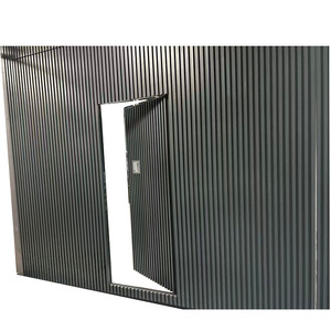Portes <span class=keywords><strong>de</strong></span> <span class=keywords><strong>garage</strong></span> sectionnelles en aluminium gris personnalisées <span class=keywords><strong>avec</strong></span> <span class=keywords><strong>porte</strong></span> piétonne intégrée - Product Image 1