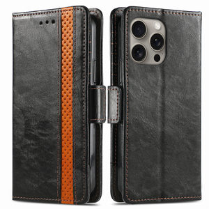 Porte-cartes cousu <span class=keywords><strong>de</strong></span> style affaires <span class=keywords><strong>coque</strong></span> <span class=keywords><strong>de</strong></span> protection en cuir pour iPhone 17 16 étui <span class=keywords><strong>de</strong></span> <span class=keywords><strong>téléphone</strong></span> portefeuille - Product Image 4