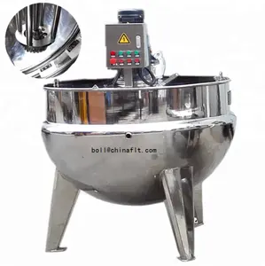 Máquina mezcladora de vapor, calentador de pimienta, salsa, Jam, Caldera de cocina encamisada
