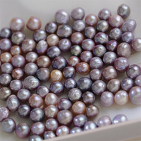 Perles d'eau douce Edison baroques naturelles froissées colorées de 9 à 11 mm pour la décoration d'art des ongles Zhuji Shanxiahu