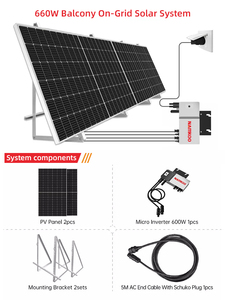 Solar Balkonkraftwerk <b>Plug</b> & Play Solar System for Balcony All in One Solar Grid System for Balcony - Product Image 5