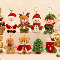 Porte-clés en peluche de Noël fantaisie, accessoires amusants pour les fêtes, vente en gros pour les détaillants et les marques de cadeaux en ligne