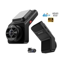 Cámara para Coche 4G con Pantalla IPS de 2 Pulgadas, ADAS, BSD, GPS, Sensor G, Monitoreo en Tiempo Real, Alarma y Comunicación Bidireccional para Autos y Camiones