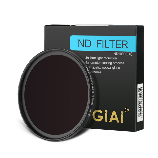 Free Sample OEM/ODM 37mm 49mm 52mm 58mm 67mm 72mm 77mm 82mm Camera ND Filter DSLR Camera ND1000 Filter for Sony Camera