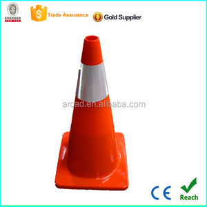 Meilleures ventes : Cône de signalisation routière en PVC orange réfléchissant d'occasion, 28 pouces/700 mm - Product Image 2