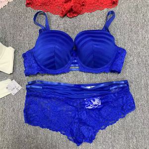 Set di mutandine di reggiseno in pizzo con ferretto Sexy per ragazze adorabili Push up reggiseno ricamato in pizzo e set brevi da donna - Product Image 3
