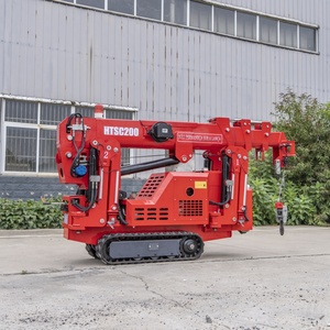 Mini-grue araignée télescopique de 2 tonnes, compacte, sur chenilles, pour levage en intérieur et en extérieur, travaux de construction et d'entretien - Product Image 3