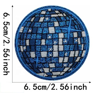 Atacado DIY <span class=keywords><strong>Glitter</strong></span> Applique <span class=keywords><strong>Patches</strong></span> 4 Cores Ouro/rosa/azul/prata <span class=keywords><strong>Glitter</strong></span> Patch Acessório Roupas Bolas Disco Bag Patch - Product Image 4