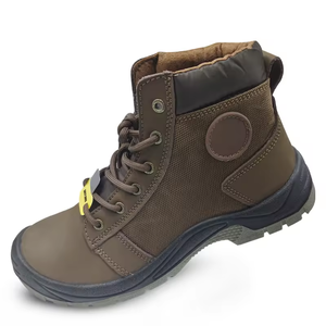 OEM chống đâm thủng chống va đập thép ngón chân Oxford vải điên ngựa da giày an toàn cho bảo vệ công nghiệp - Product Image 3