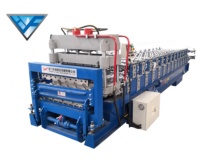 Machine à modeler la feuille trapézoïdale en acier galvanisé, 2 types de rouleau de carrelage, acier et aluminium rainuré