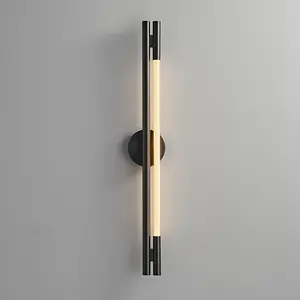 2023 новый черный силиконовый настенный светильник из нержавеющей стали для гостиной, столовой, современный мягкий трубчатый зеркальный светильник для ванной комнаты