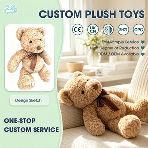Harga Pabrik Boneka Beruang Profesional dengan Logo Kustom untuk Souvenir Promosi dan Penghibur Anak - Product Image 1