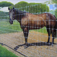 Filet de maille de ferme d'élevage pour bétail chèvre mouton cerf cheval Ranch utiliser une clôture à nœud fixe