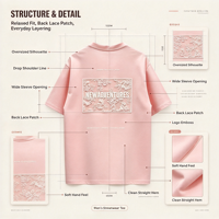 Merek Fashion Musim Panas Bordir Huruf Timbul Tiga Dimensi Lengan Pendek Pria Fashion Tampan Kasual Serbaguna 220G