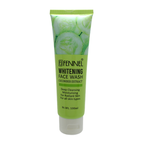 Nettoyant visage éclaircissant au fenouil 100ml, extrait de concombre, soin naturel premium apaisant, contrôle naturel de l'âge, contrôle du sébum et resserrement des pores - Product Image 1