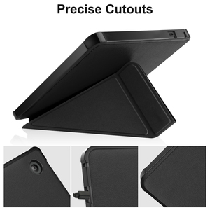 <span class=keywords><strong>Étui</strong></span> de protection pour tablette <span class=keywords><strong>Kobo</strong></span> <span class=keywords><strong>Sage</strong></span> 8 pouces, support triangulaire en cuir PU avec fonction veille automatique et design pliable en trois parties - Product Image 4