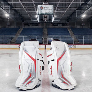 แผ่นรองเข่าลานฮ็อกกี้น้ำแข็งและลานกว้างอุปกรณ์ป้องกันขาสำหรับนักกีฬาฮอกกี้ - Product Image 1