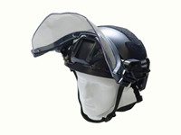 Produit de sécurité Accessoires de casque tactique durables Casque de protection Visière réglable à rabat