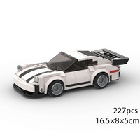 Compatible avec les briques de marque, voiture de course de luxe MOC, jouets éducatifs à assembler soi-même pour enfants, blocs de construction en plastique ABS