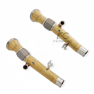 Tuberías de Escape Aisladas en Oro para Ferrari 296 GTB V6 3.0T 2021-2024, Acero Inoxidable, Mejora del Rendimiento del Vehículo - Product Image 5