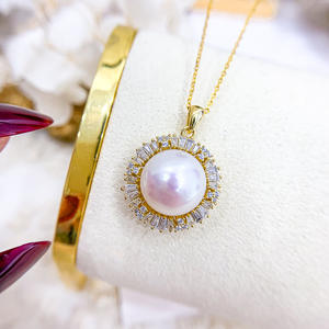 Colgante de Plata S925 para DIY con Perlas, Soporte para Cuentas Redondas de 11-13mm, 30680, Colgante para Corrector, Dijes de Diamantes, Categoría de Producto - Product Image 2