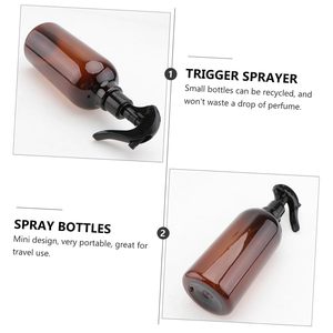 Venta al por Mayor de Botellas de Plástico Reciclables de 100ml, 200ml, 250ml y 500ml, Blancas, Negras y Ámbar, con Pulverizador, para Tónico Cosmético y Perfume - Product Image 6