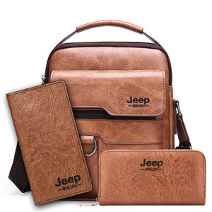 Borsa a Tracolla di Alta Gamma per Uomo, Zaino <span class=keywords><strong>Vintage</strong></span> per Affari, Borsa da Viaggio Impermeabile e Portatile - Product Image 6