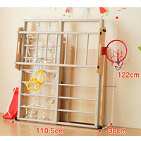 Ensemble de jeux en acier le plus vendu, centre d'activités intérieur avec toboggan, balançoire, corde d'escalade pour l'entraînement sensoriel des tout-petits