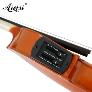 Aiersi Sinomusik, gran oferta, precio <span class=keywords><strong>barato</strong></span>, violín de arce acústico eléctrico para estudiantes con estuche, instrumentos musicales con pastilla - Product Image 1