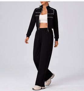 OEM/ODM 2026 Conjunto Deportivo de 2 Piezas para Mujer, Reversible, Tallas Grandes, Chaqueta y Pantalones Jogger, Transpirable, Spandex/Algodón - Product Image 6