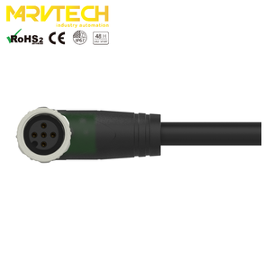 Connecteur automobile femelle Marvtech à 90 degrés, 3/4/5 pôles, connecteur moulé M12 avec lumière LED - Product Image 3