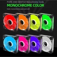 Ventilateur de Boîtier d'Ordinateur 12cm à LED, Vente Directe Usine, Roulement Fluide, 50000 Heures de Refroidissement, RGB à Changement de Couleur, Silencieux et Intelligent