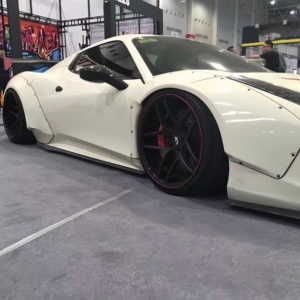 <span class=keywords><strong>Ferrari</strong></span> 458 Italia ve örümcek için LB performans tarzı yarım karbon Fiber geniş gövde kiti için - Product Image 3